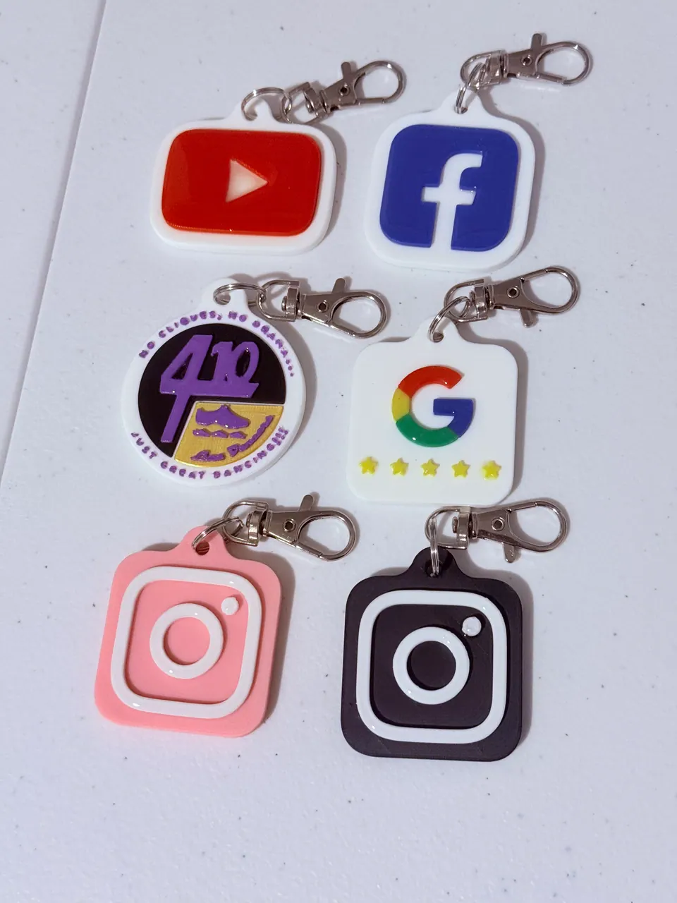 Custom NFC keychains made by Giode3D: 410